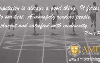 Competition is always a good thing. It forces us to do our best. A monopoly renders people complacent and satisfied with mediocrity