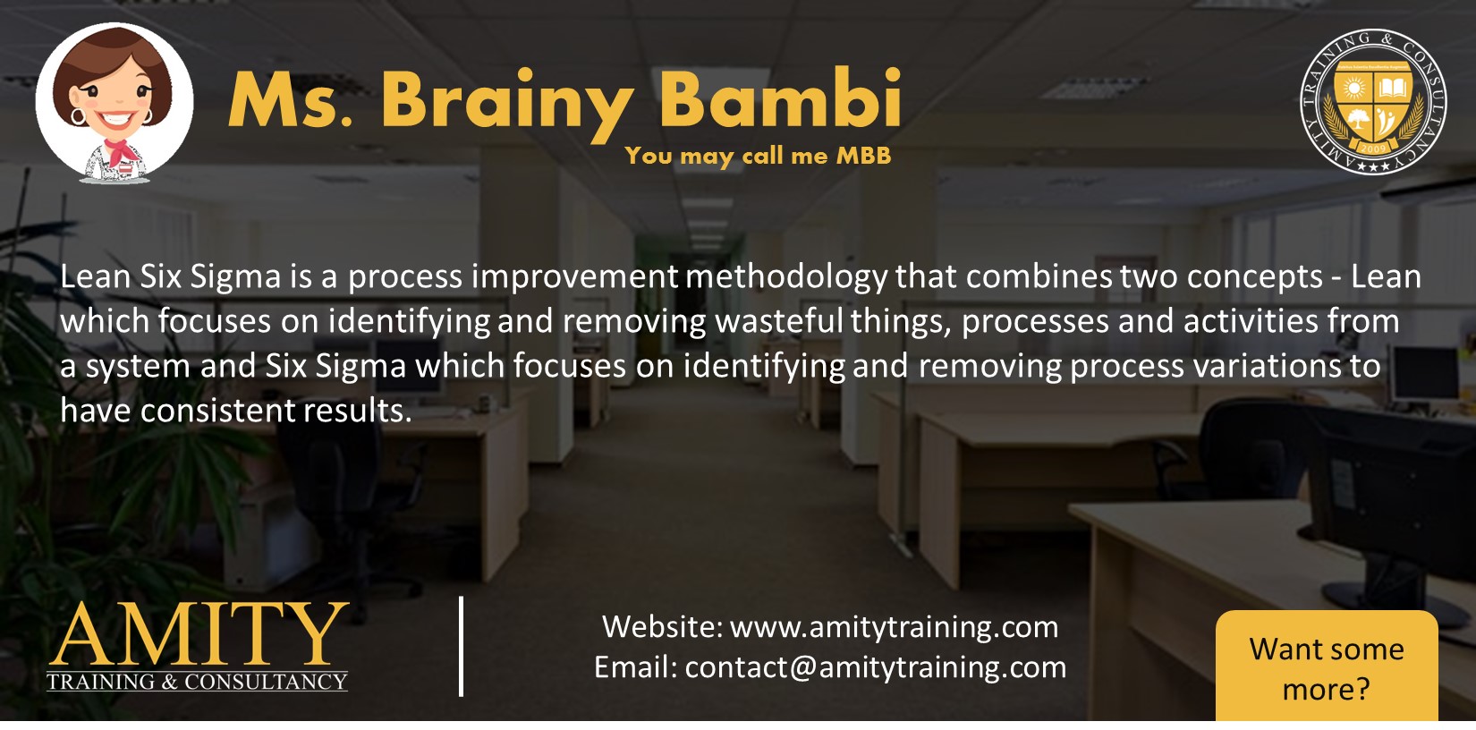 ms brainy bambi Lean Six Sigma is a process improvement methodology that combines two concepts